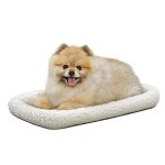 22L-Inch White Fleece Dog Bed or Cat Bed