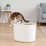 IRIS Top Entry Cat Litter Box with Cat Litter Scoop-petsourcing