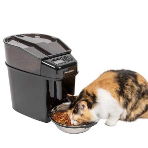 petsourcing-Automatic Cat and Dog Feeder with Stainless Steel Bowl